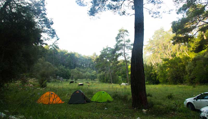 палаточный лагерь в турции