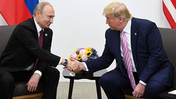 Встреча Путина и Трампа в Осаке 2019